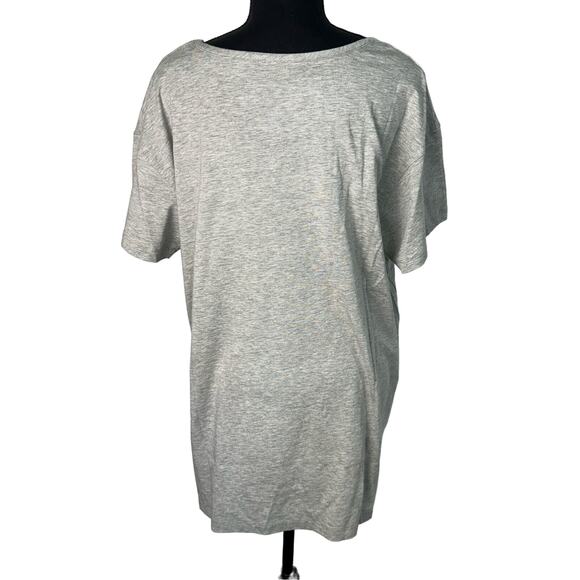 Koolaburra by UGG Jersey Short Sleeve Tunic Heathered Gray Plus Size 1X NWOT - Picture 4 of 9